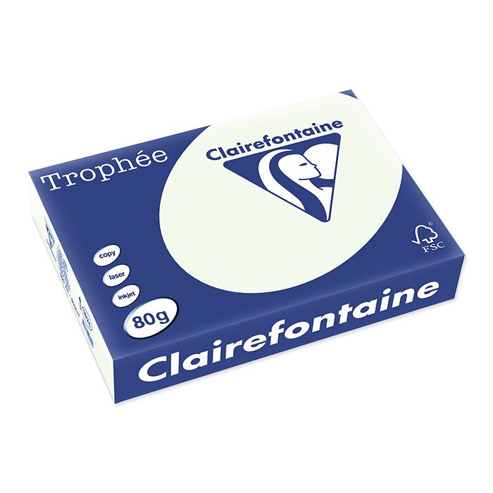 Clairefontaine Trophée Colored Copy FSC A4 pale green (zartgrün), 80 g/m²
