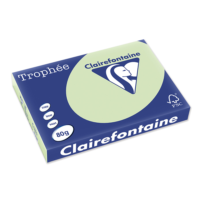 Clairefontaine Trophée Colored Copy FSC A4 Jade, 80 gm²