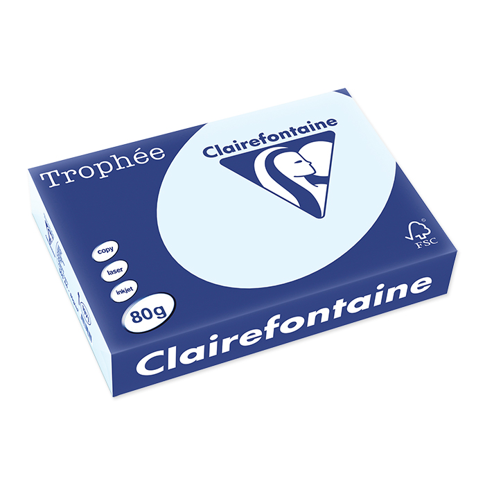 Clairefontaine Trophée Colored Copy FSC A4 blu, 80 g/m²