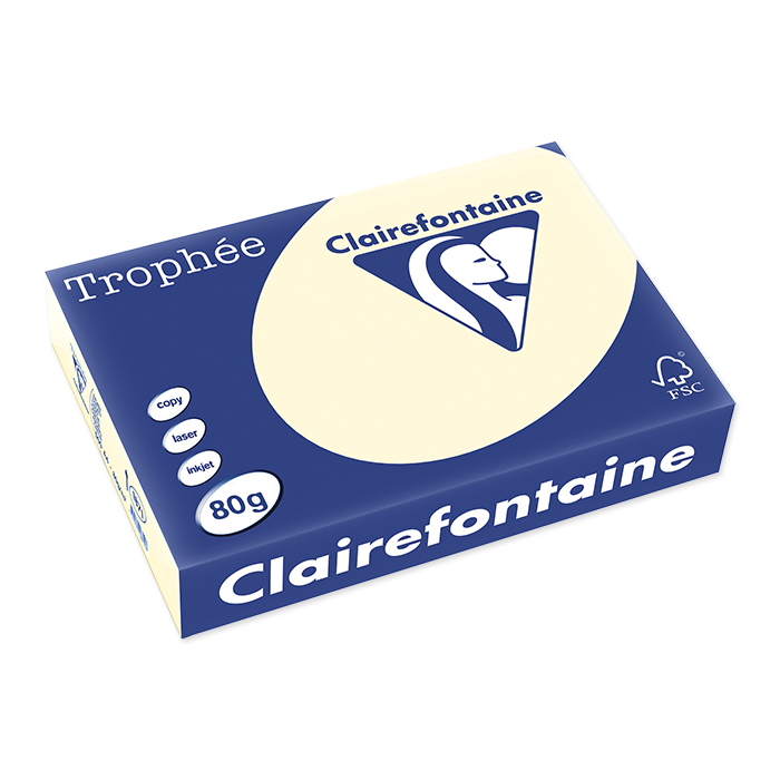 Clairefontaine Trophée Colored Copy FSC A4 cream, 80 g/m²