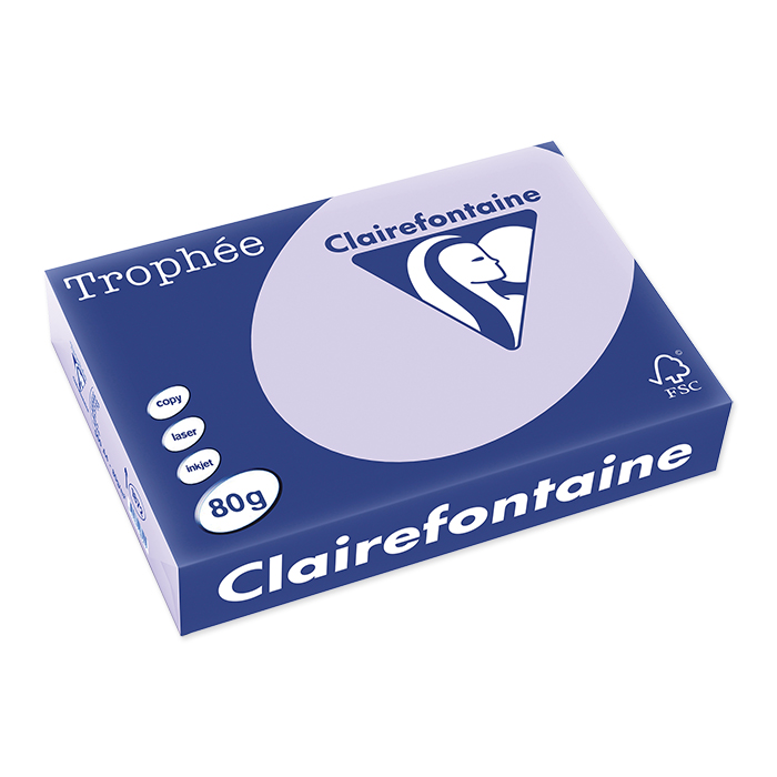 Clairefontaine Trophée Colored Copy FSC A4 lilas, 80 g/m²