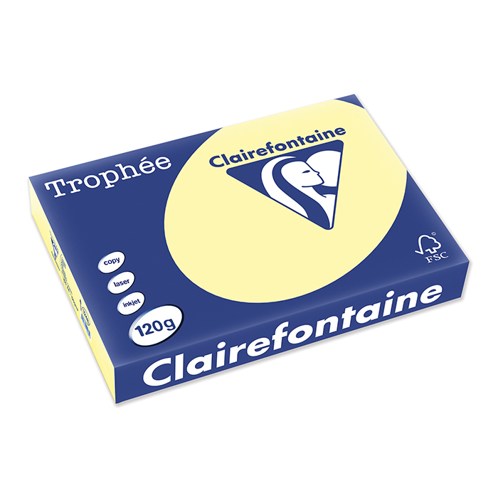 Clairefontaine Trophée Colored Copy FSC A4 Canary, 120 gm²