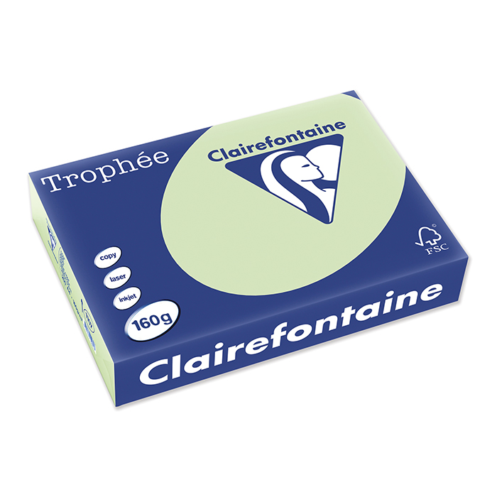 Clairefontaine Trophée Colored Copy FSC A4 Jade, 160 gm²