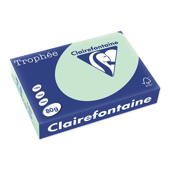 Clairefontaine Trophée Colored Copy FSC A4 vert, 80 g/m²