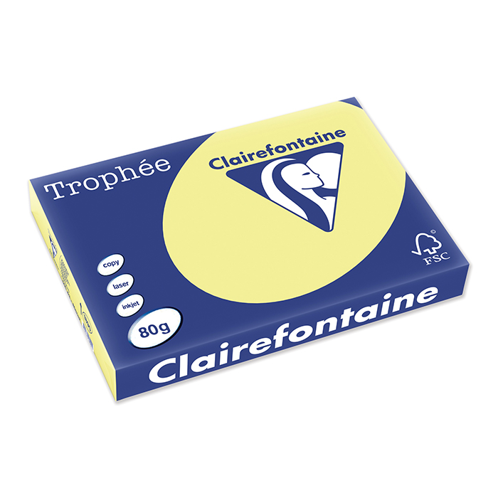 Clairefontaine Trophée Colored Copy FSC A4 80 gm², Daffodil