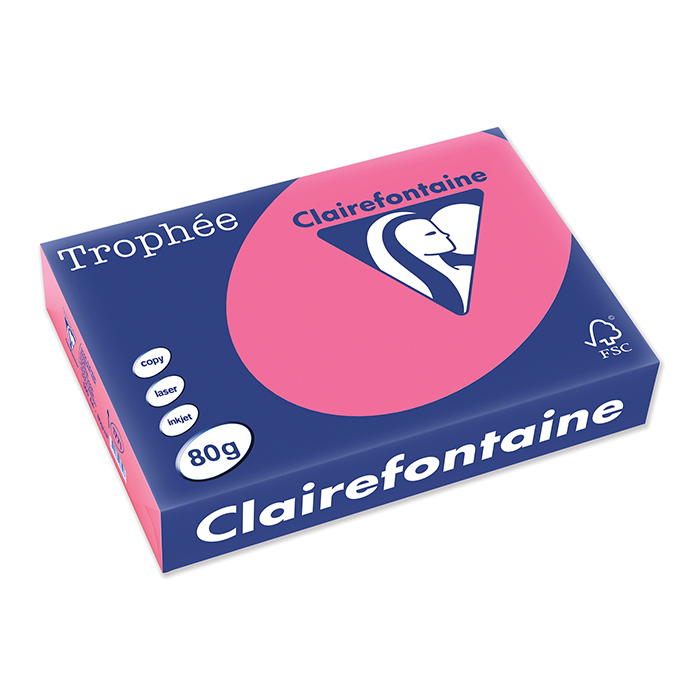 Clairefontaine Trophée Colored Copy FSC A4 80 gm², Pink