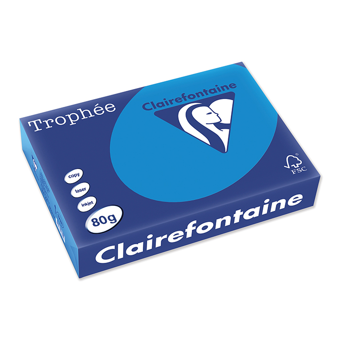Clairefontaine Trophée Colored Copy FSC A4 Sky Blue, 80 gm²