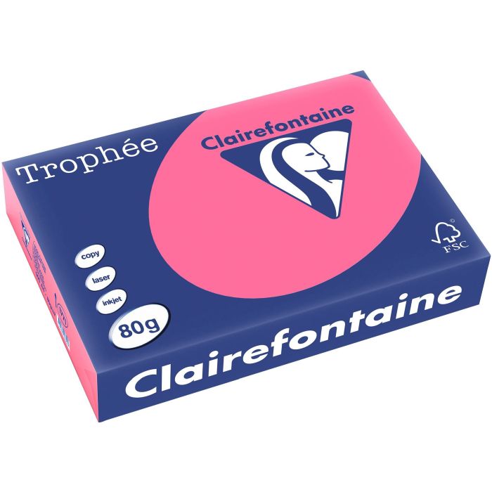 Clairefontaine Trophée Colored Copy FSC A4 Intensive Pink, 80 gm²