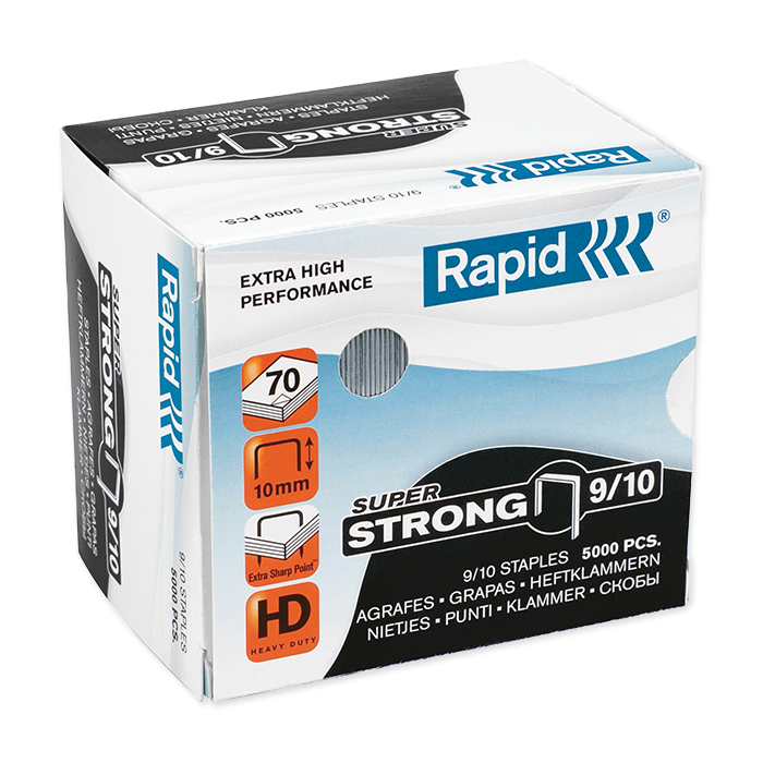 Rapid Staples for pad stapler HD 9/10, leg length 10 mm
