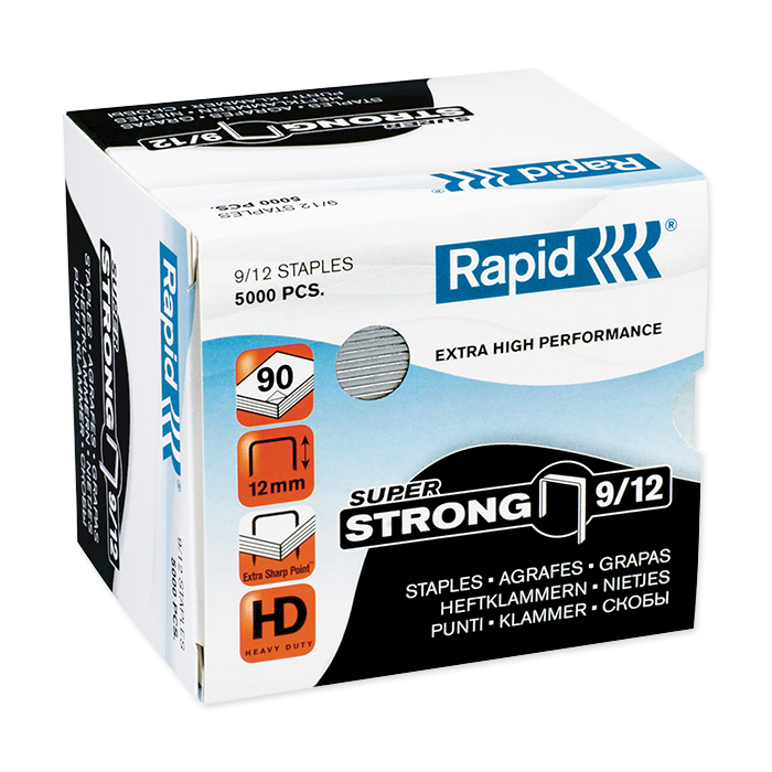 Rapid Staples for pad stapler HD 9/12, leg length 12 mm