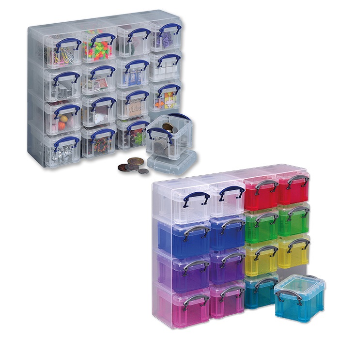 Really Useful Organiser Set 16 Plastic Boxes