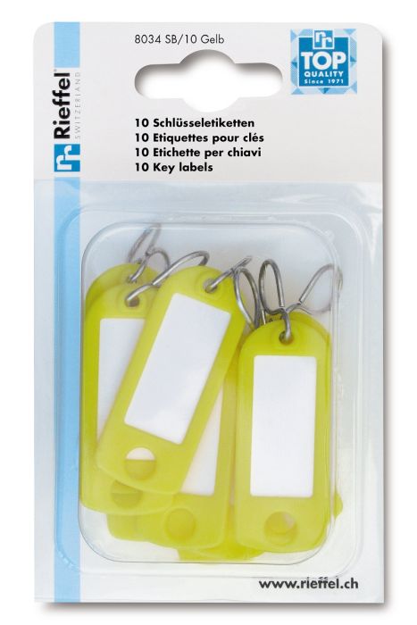 Rieffel Porte-clés en plastique jaune