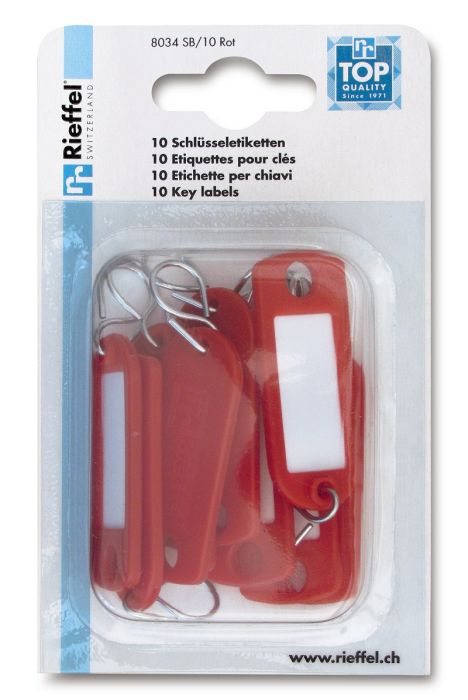 Rieffel Porte-clés en plastique rouge