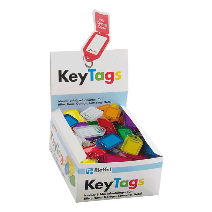 Rieffel Key chain KeyTag 100 tags assorted
