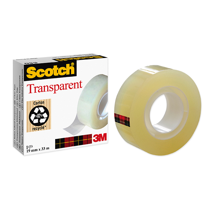 Scotch Bande adhésive transparente 550 12 mm x 33 m