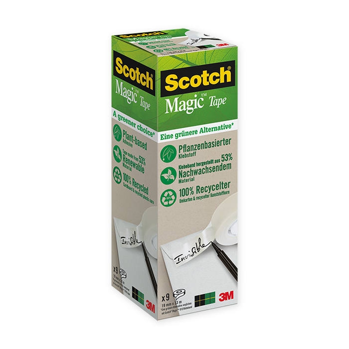 Scotch Magic Adhesive tape - A Greener Choice package with 3 rolls