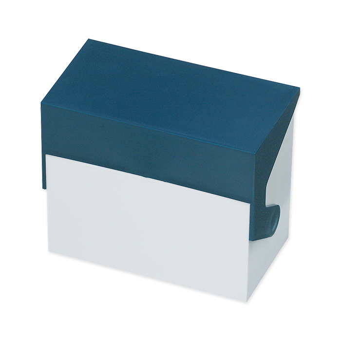 styro caset fichier A6 oblong, blanc/bleu