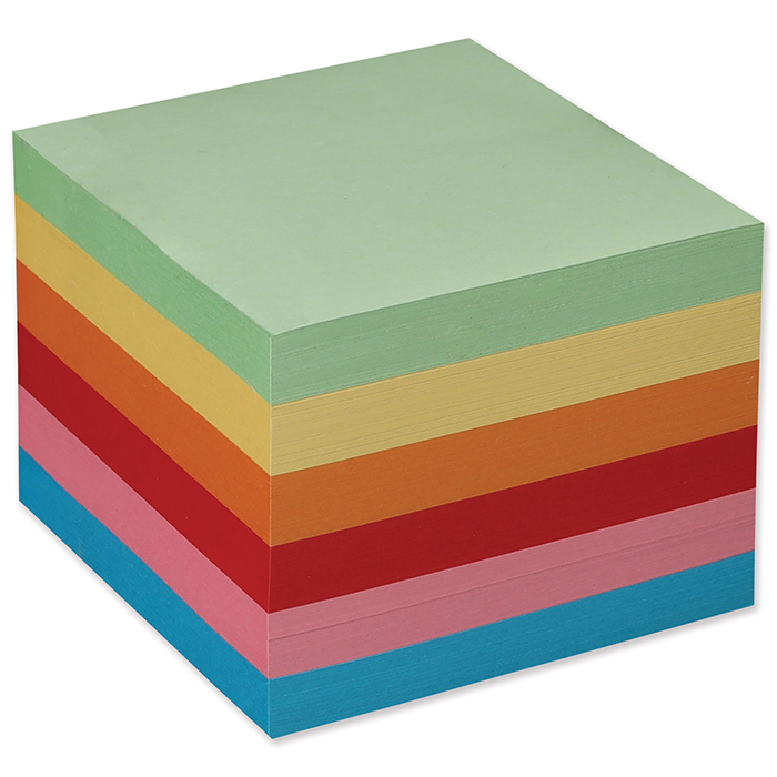 BüroLine Ersatzzettel farbig, 90 x 90 mm