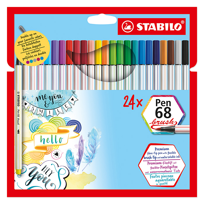 Stabilo Fibre pen 68 brush - Set