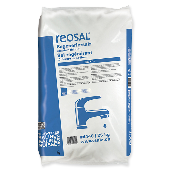 Reosal Dishwasher regenerating salt fine, 25 kg