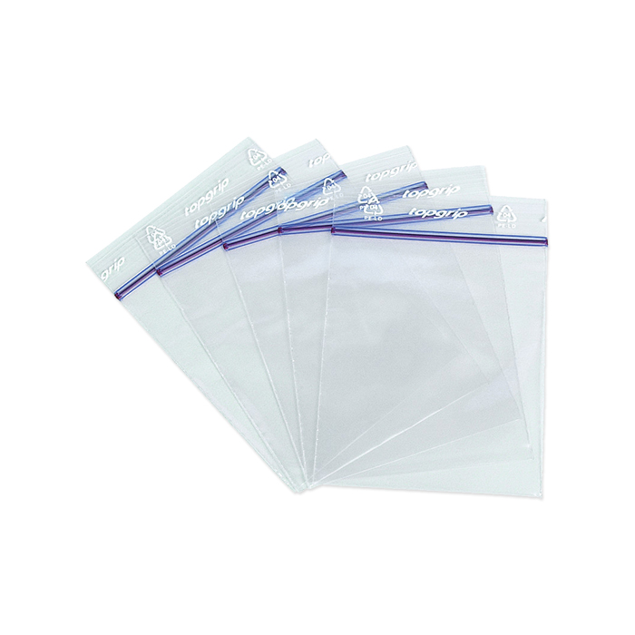 Topgrip Zip Bags with labelling field