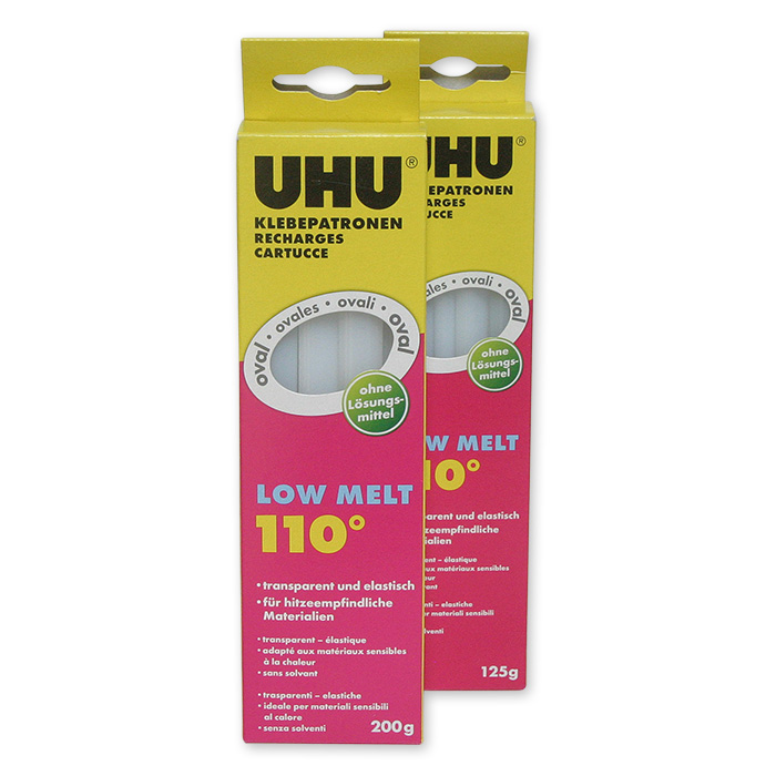 UHU Hot glue cartridges Spare glue cartridges, 125 g