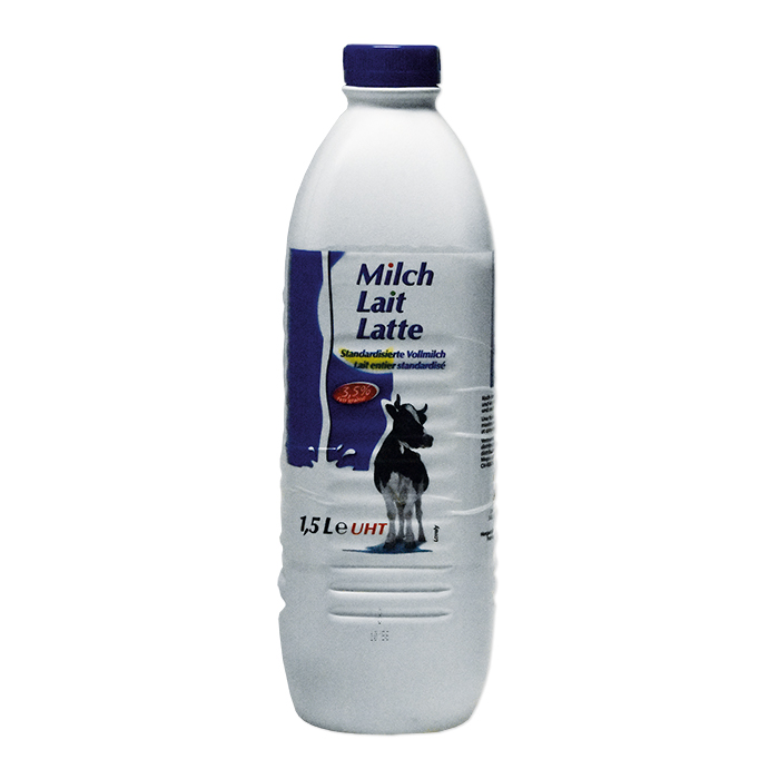 Lovely lait UHT CH, Bouteille lait entier 3,5% grassi