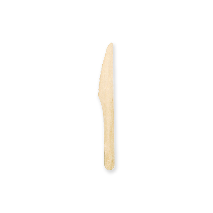 Webstar Einweg-Holzbesteck Messer, 17 cm