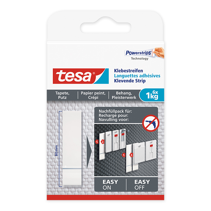 tesa Adhesive Strip wallpaper & plaster 1 kg